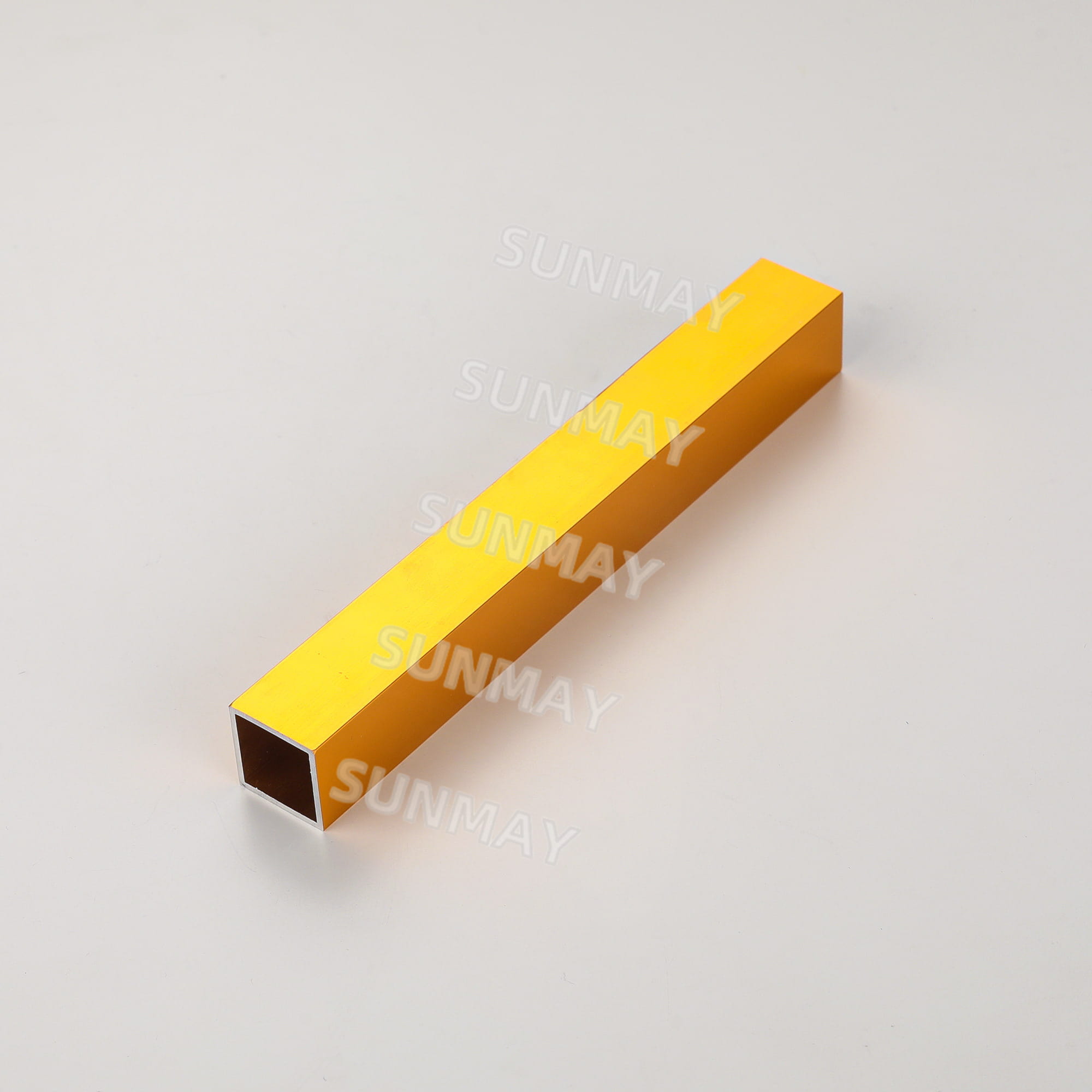 Gold Coated Reflective Anodized Aluminum Square Tube