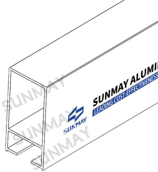 Aluminum alloy profiles for window frame installation